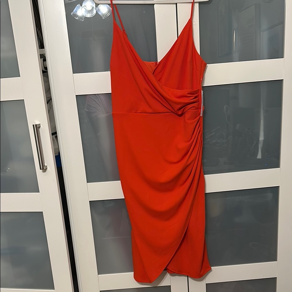 JCPenney PremierArmour orange dress